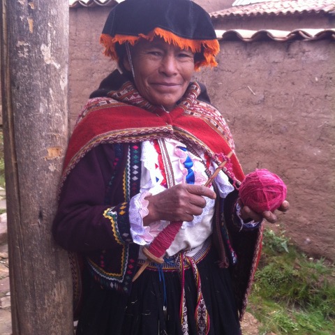 Woman with yarn